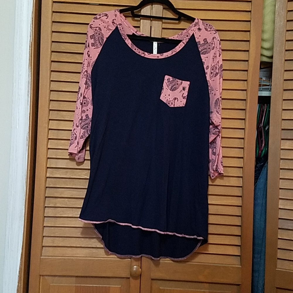 Elephant baseball t